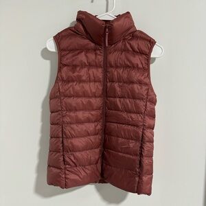 Uniqlo pink puffy vest